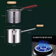 튀김기 가정용 미니 탁상용 핫도그 치킨 프라이어 탁상형, 식품급 스테인리스스틸 작은 C