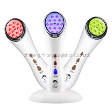 couyor 가정용 핸디형 원버튼 스마트 삼색 광선 여드름 제거 미용기기