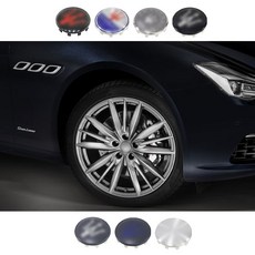 [주주파츠몰] 마세라티 60mm 기블리 휠캡 호환 용품, 휠캡(블랙a실버)