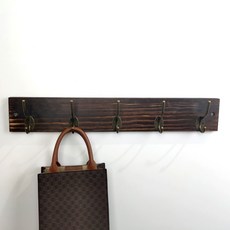 클라우드 원목 엔틱 벽걸이 후크 빈티지, 1개, 빈티지5구