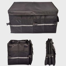 꿈꾸는비 다용도 접이식 트렁크 수납가방 폴딩수납가방, 블랙