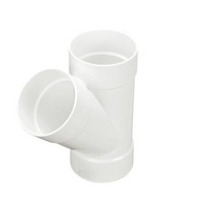 NDS 4P08C X 허브 PVC S&D 45° 와이 10.2cm(4인치) 1개(1팩) 화이트