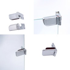 유리 유리문 유리장 장식장 진열장 부속 무타공 경첩 힌지 5T, 옵션B 유리경첩 중간대, 1개