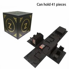 스위치 칩보관함 스토리지 16 슬롯 휴대용 (스위치/라이트/OLED 카트리지 사각형 박스), 41 Slots, A4, 1개