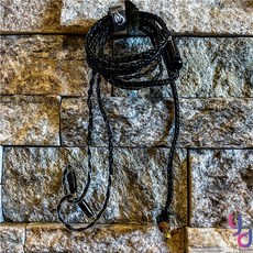 0.78mm 2pin 八股編織 耳機升級線 3.5mm/4.4mm 發燒 HIFI 入耳 IEM, 1個, 黑線3.5mm(三頻微暖)