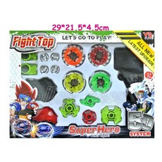 寶貝玩具屋 精裝版4入戰鬥陀螺組(附拉尺及發射器), 1個