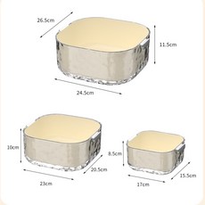 2단 세정 바구니 3종 세트 물빠짐 채반 주방 가정용 플라스틱 과일 세척 바구니 거실 소파테이블용 야채 바구니, 1세트, 우유빛
