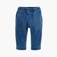 moimoln 針跡拼色牛仔褲 M211PTB14P