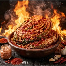 [국내산] 실비김치 맛있는 매운 배추 포기김치, 1박스, 2kg