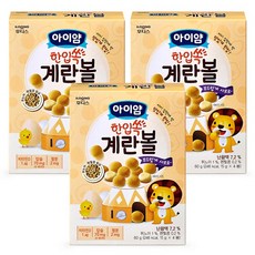 아이얌 일동후디스 한입쏙 계란볼, 3개, 60g, 계란맛