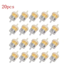 5/10/20/30PCS 오토바이 오일 필터 오토바이 모페드 스쿠터 용 인라인 가스 연료 필터 먼지 자전거 ATV 가, 04 20pcs