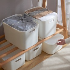 깔끔하게 수납이 가능한 스토리지 바구니 대형, 뚜껑 무, 1개, 뚜껑 무