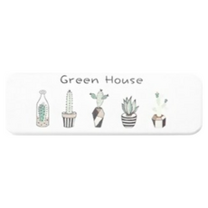 JOEKI 硅藻土吸水杯墊皂墊組，瞬間吸水，桌面常保乾爽，多款圖案可選，長方形7X22.9X0.9cm, 單色, 0個