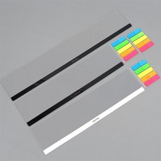 헤이영 모니터 메모보드 접착, 블랙