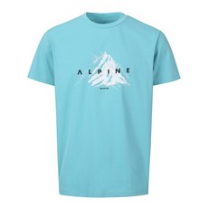 블랙야크 공용 흡습 속건 신축성 항균 소재 알파인 그래픽 반팔티 1BYRTMU920