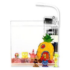 MOBYDICK 迷你海綿寶寶魚缸全套組合, 1套, 混合顏色