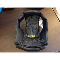 L2來來 KYT NFR安全帽內襯組：王冠頭頂內襯、兩頰內襯、耳襯，可拆洗透氣舒適, 1個, 頭襯,S