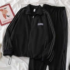 運動服套裝秋季運動套裝學生韓版寬鬆顯瘦新款休閒跑步時尚兩件套