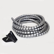 매직케이블 전선정리 선보호 커버 16mm 22mm 28mm 32mm X 5미터, 그레이, 1개