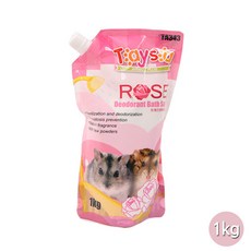 초록끈 햄스터모래 장미향, 1개, 1kg