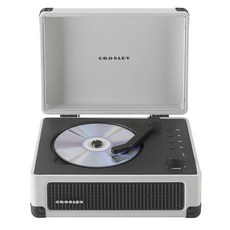 스테레오 블루투스 스피커와 FM 라디오가 휴대용 크로슬리 레트로 팜 CD 크루저 장착된 CR3505DP-WF 플레이어 화이트, White Farmhouse, 1개