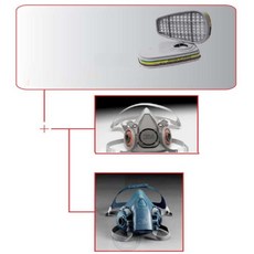 이지리치 방독마스크 복합용 방독정화통 6006K 2개입 방진마스크 방독면마스크, one, 1세트