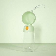 便攜式餵食器飲水器狗狗飲水瓶狗狗外出飲水杯遛狗貓咪水杯用品 副廠商品, 戶外隨身杯寵物喂水杯 綠色, 1個