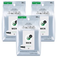 에이지데오24 맨즈 시트 페이스 & 바디 스타일리시 시트러스 향 30매입, 3개
