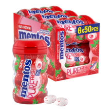 Mentos 순수하고 신선한 무설탕 추잉검 자일리톨 함유 149387, 1개