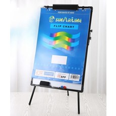 화이트보드 플립차트 회의실 전지 칠판 스탠드 플립 사무실 사무용 학습, A.60x90표준블랙프레임단면화이트보드