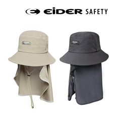 아이더세이프티 차양 버킷햇 모자 자외선 차단, 블랙, M