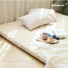 [먼지없는] 사계절용 토퍼 매트리스 누빔 커버 지퍼형 MS SS Q, 연베이지