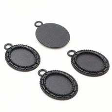 내부 크기 색 스타일 카메오 카보 숑 자료 설정 매력 펜던트 목걸이 결과, 1개, 10. D2-54