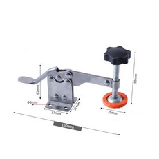 不銹鋼木工工具 19/30滑槽通用壓料器 快速夾具 多功能可拆卸, 1個, 不銹鋼壓料器