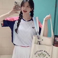 운동가방 테니스 캔버스 휴대용백 숄더백 라켓가방 배드민턴 수납가방 스포츠용품, 1개, 베이지