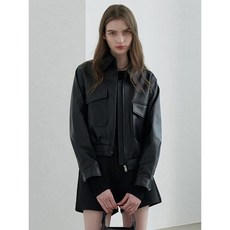 LEFTSEOUL [뉴브랜드페이백]램스킨 포켓 자켓 [블랙] 1084706