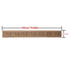 나무 꽃 지점 Onlay 데칼 코너 Applique 홈 장식 Unpainted 조각 된 긴 스트립 수직/가로, 29 XT6-50-4