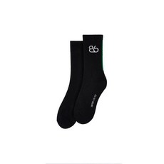 Bb' BENETTON 비비 러닝 크루 삭스 (Black)