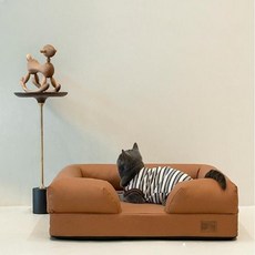 寵物睡窩 寵物沙發 四季可拆洗狗狗沙發防水狗床貓沙發寵物沙發貓窩狗狗床狗窩寵物床, 1個, 珊瑚粉【抗菌防水不沾毛】,S-60*40*16cm 10斤左右