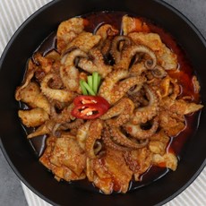 쭈삼 쭈꾸미볶음 쭈꾸미삼겹살볶음 삼겹살 볶음요리 집들이요리 캠핑요리 450g, 1개