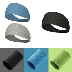스포츠 6종 패션 세트 쿨 타올 헤어밴드 쿨매쉬 러닝 달리기 헬스 땀흡수 운동 필수템, 1개