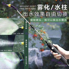 便攜澆花水槍噴霧器 電動噴霧 澆水神器 充電噴霧 園藝噴水壺, 續航加強版,便攜式電動噴霧器+2米水管, 1個