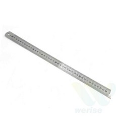 위라이즈 철자 50CM 스테인리스자 스테인레스자 사무실용품 양면자 자50CM 형자 스틸자 쇠자 사무용품, 1개