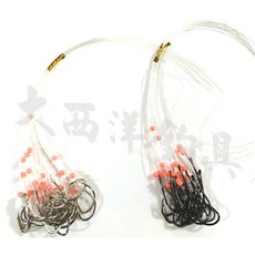 大西洋釣具 赤宗子線鉤, 1個, 銀亞18號