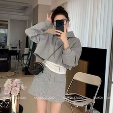 여성투피스 여성세트 후드티 + 미니스커트 맨투맨 티 여성치마 ZBW26011287 59