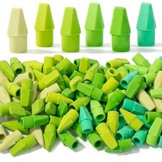 Mr. Pen 연필 꼭대기 지우개 캡 120팩 189511, Green Shades, Green Shades