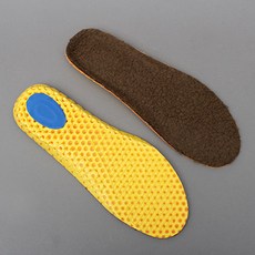 ChrisJ 免剪男士皮草鞋墊 皮草鞋墊 功能性冬季鞋墊 GU06