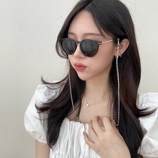 VANANA2 남녀공용 P 힙 선글라스 영롱 안경 체인줄