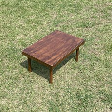 퍼티크 국산 원목 접이식 캠핑 테이블 슬림 휴대용 가방 증정, 엔틱