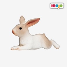 모조펀 프리미엄피규어 엎드린토끼 동물피규어 야생동물공룡 MOJO 학습피규어, 1개